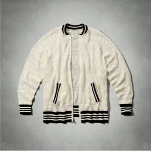 Abercrombie and fitch knit bomber jacket M/L